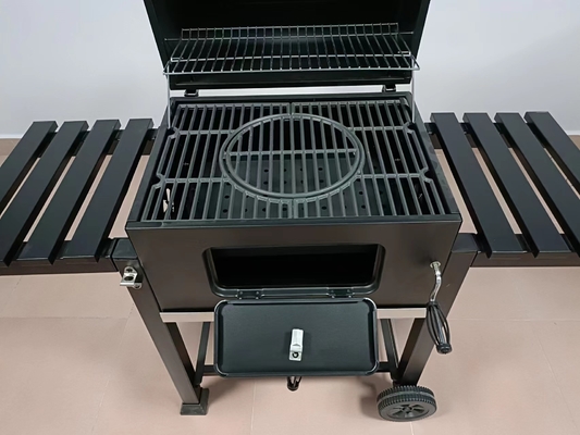 Beweglicher Edelstahl-hölzerner Grill CSA-Holzkohle GRILL Grill-30kgs