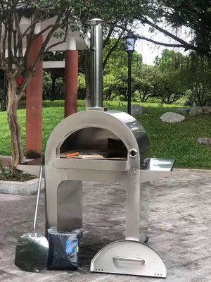 201 rostfreier Pizza-Ofen des Edelstahl-hölzerner abgefeuerter Pizza-Ofen-900mm im Freien