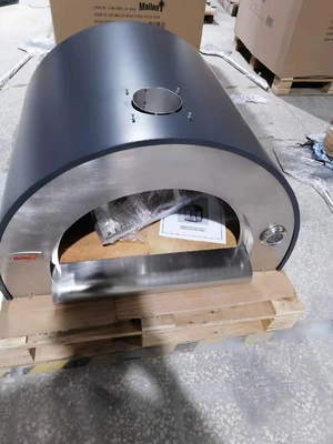 Ziehen Sie Holz-abgefeuerter Ziegelstein-Ofen Edelstahl-Pizza-Oven Wood Fireds 830mm ab