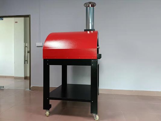 Stahl-Holz abgefeuerter Oven Outdoor Wood Stove With-Pizza-Ofen 410C CSA
