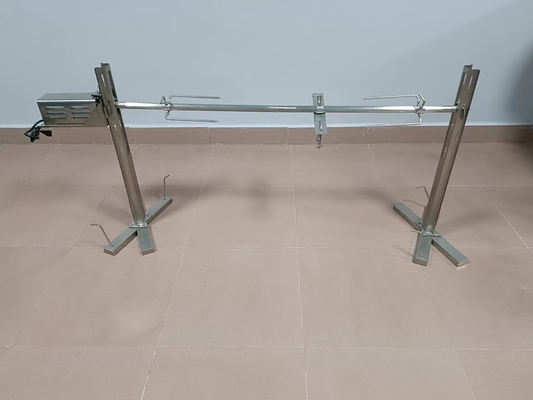 46*26cm Spucken-Röster Rotisserie-Spucken-Braten-Grill Grill-201ss mit Gabeln