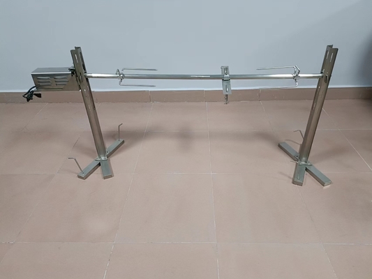46*26cm Spucken-Röster Rotisserie-Spucken-Braten-Grill Grill-201ss mit Gabeln