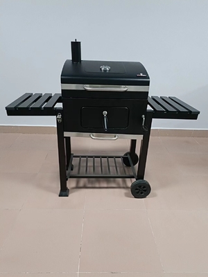 Beweglicher faltbarer Grill-Grill der Holzkohlen-24Inch im Freien mit Motor