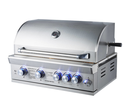 Schwarzes Garten-Gas-Grill Soem des Porzellan-Email-CSA errichtet im Grill-Gas-Grill