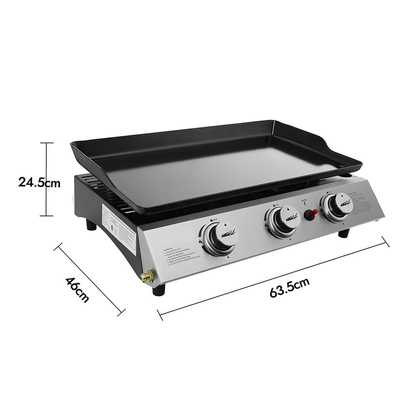 Gesunder Grill-elektrischer Bratpfannen-Grill GRILL CT 201 CSA Teppanyaki für das Kampieren