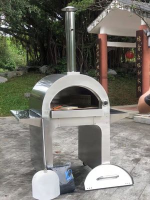 tragbare hölzerne brennende Pizza Oven Trolley Easy Maneuverability der Schaufel-10s