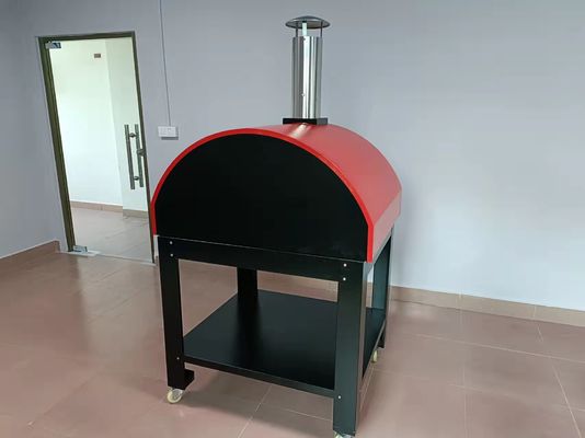 tragbare hölzerne brennende Pizza Oven Trolley Easy Maneuverability der Schaufel-10s