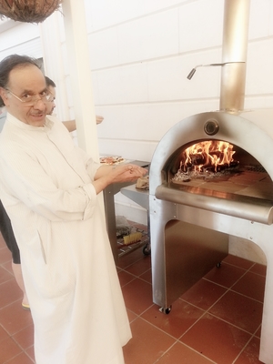 4 hölzerner abgefeuerter Pizza-Ofen Rad-Edelstahl-Pizza-Oven Outdoors 900mm