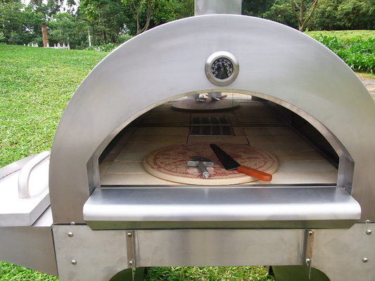30mm starker Edelstahl-Holz abgefeuerter Pizza-Ofen im Freien 430 840mm