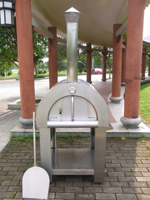Holz-brennende Pizza Oven Easily Move des Edelstahl-430